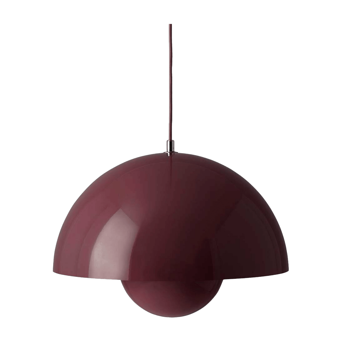 Suspension dark plum Flowerpot VP7 - &tradition - The Cool Republic
