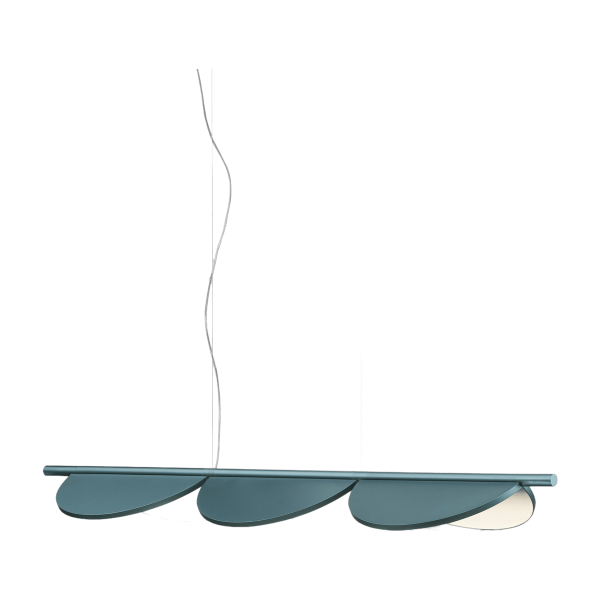 Suspension design bleu baie métallisé Almendra Linear S3 - Flos - The Cool Republic