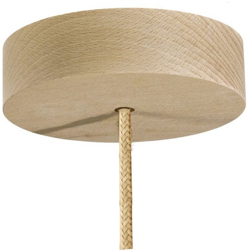 Suspension Design bois et noir 90cm câble lin SINGING BRUT - RIF - The Cool Republic