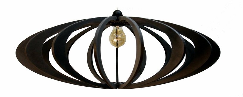 Suspension Design bois noir 70cm ROLLING BLACK - RIF - The Cool Republic