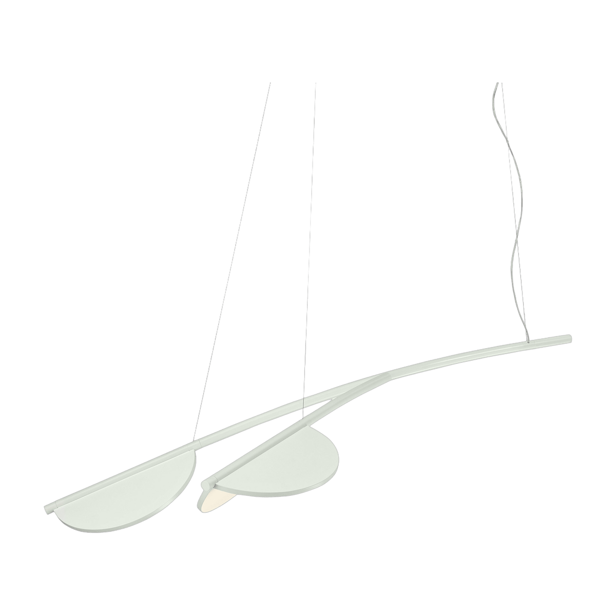 Suspension design courte off-white Almendra Organic S2 - Flos - The Cool Republic