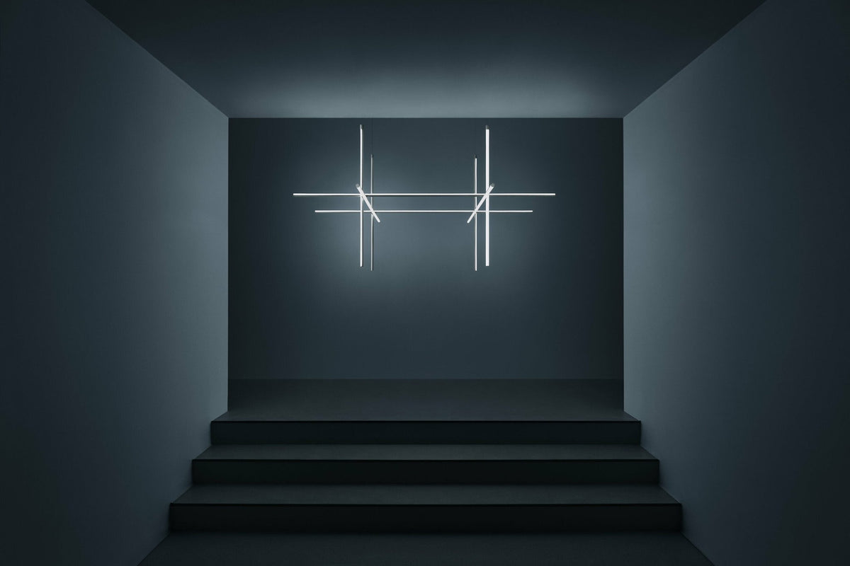 Suspension design en acier argenté s4 Coordinates - Flos - The Cool Republic