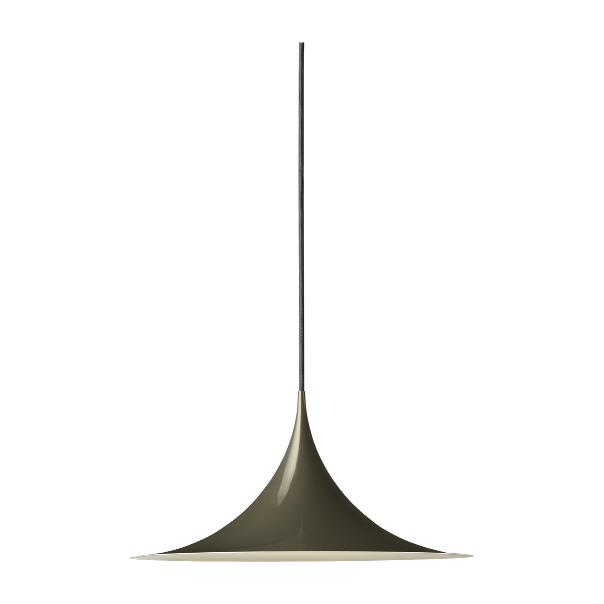 Suspension design en acier marron noir brillant 30cm Semi - Gubi - The Cool Republic