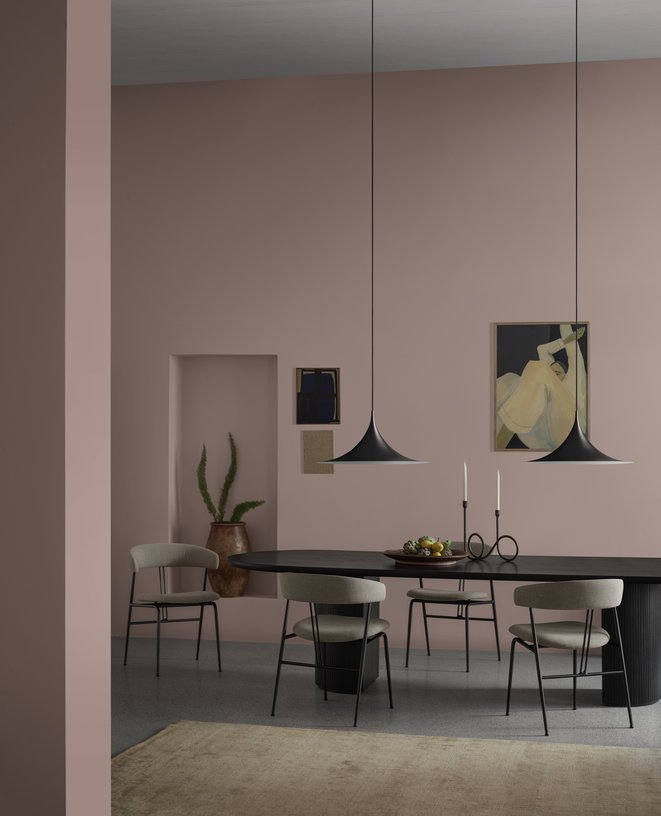 Suspension design en acier marron noir brillant 30cm Semi - Gubi - The Cool Republic