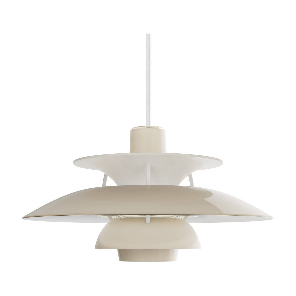 Suspension design en acrylique opalin beige 32cm Ph 5 320 - Louis Poulsen — vue 5