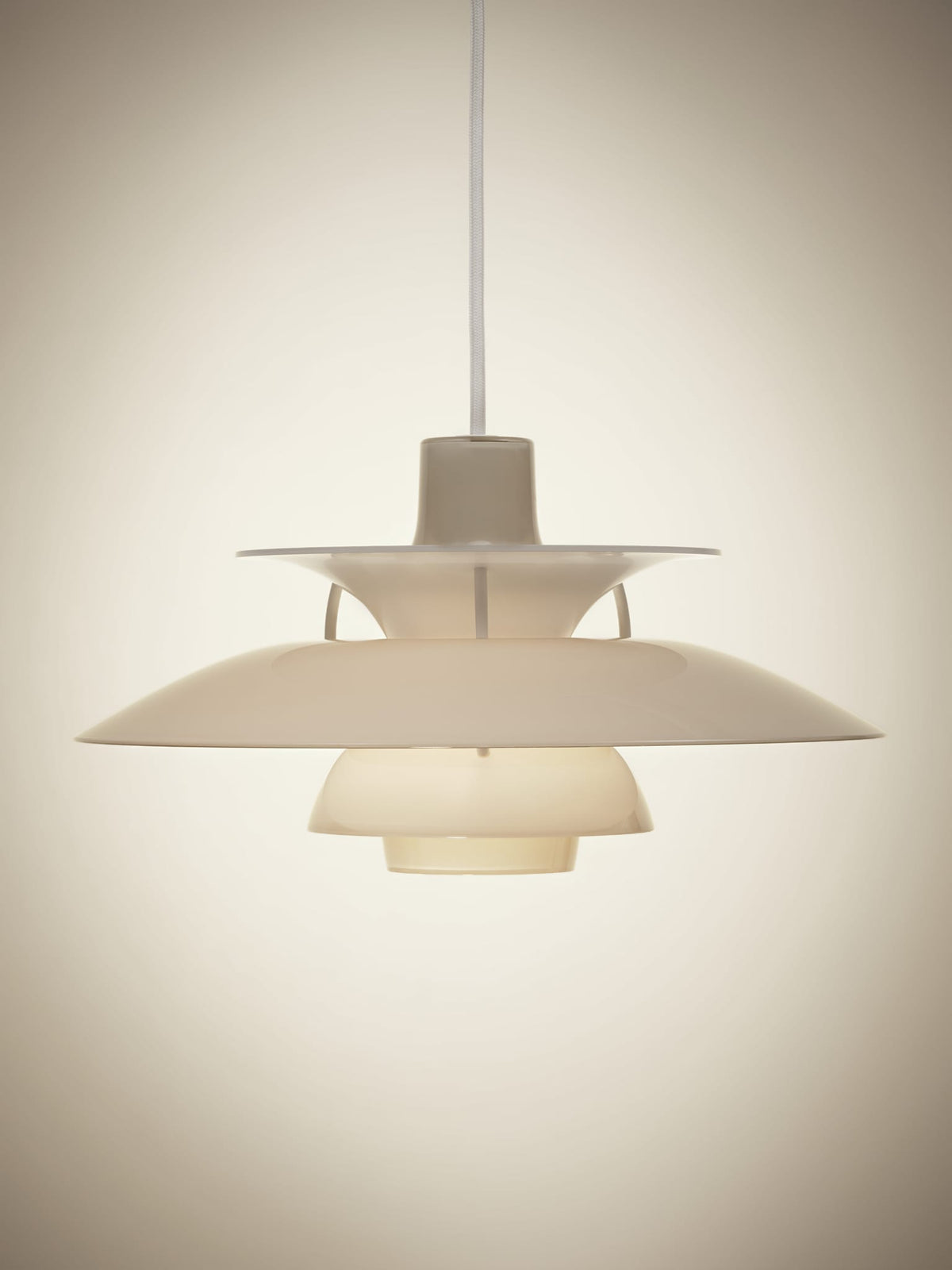 Suspension design en acrylique opalin beige 32cm Ph 5 320 - Louis Poulsen — vue 6