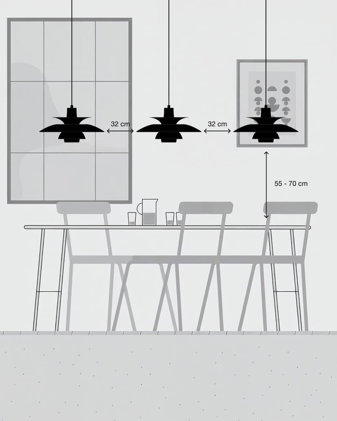 Suspension design en acrylique opalin blanc 32cm Ph 5 320 - Louis Poulsen — vue 4