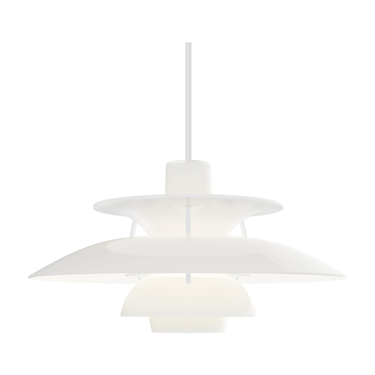 Suspension design en acrylique opalin blanc 32cm Ph 5 320 - Louis Poulsen