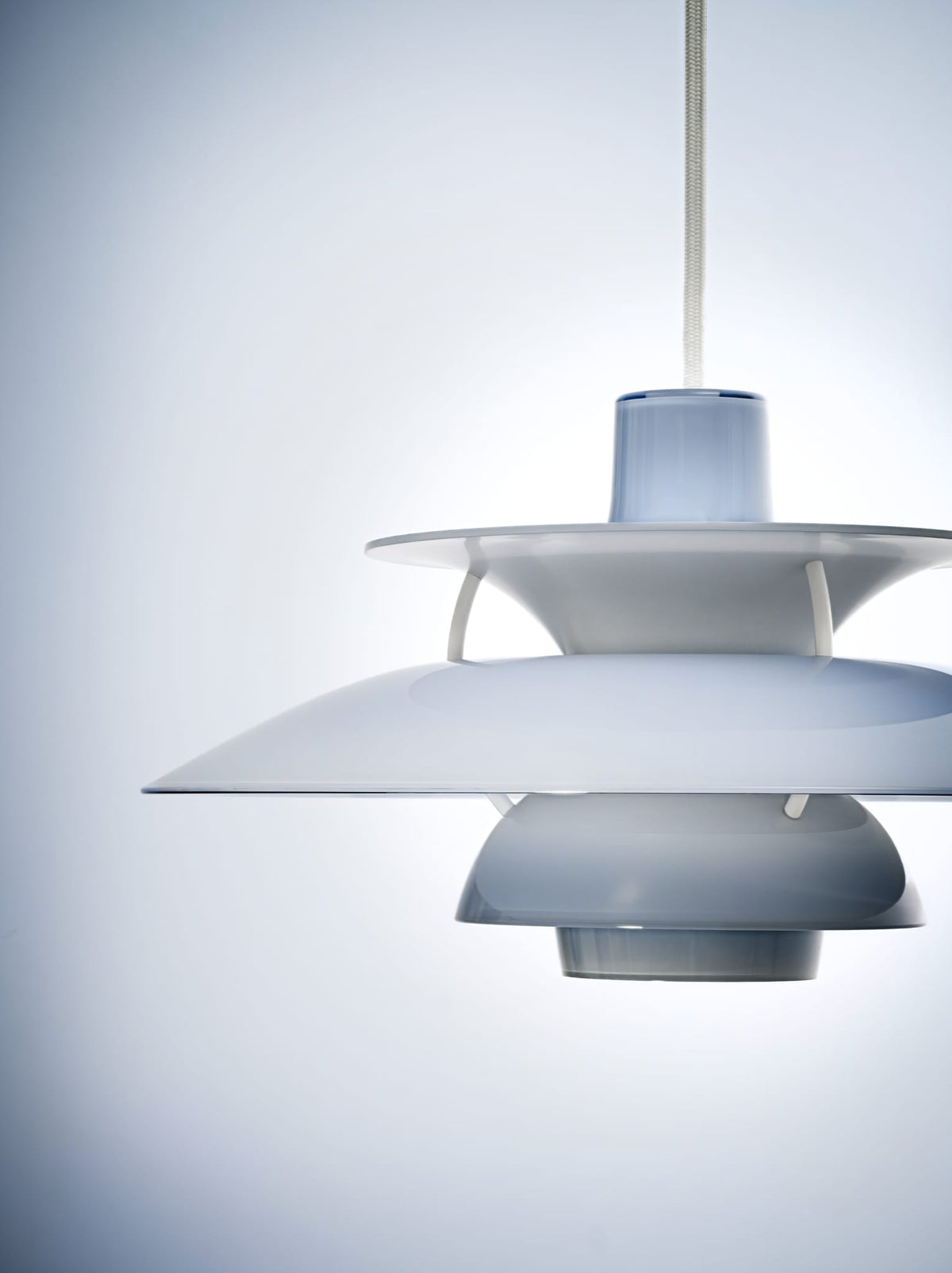Suspension design en acrylique opalin bleu clair 32cm Ph 5 320 - Louis Poulsen — vue 12