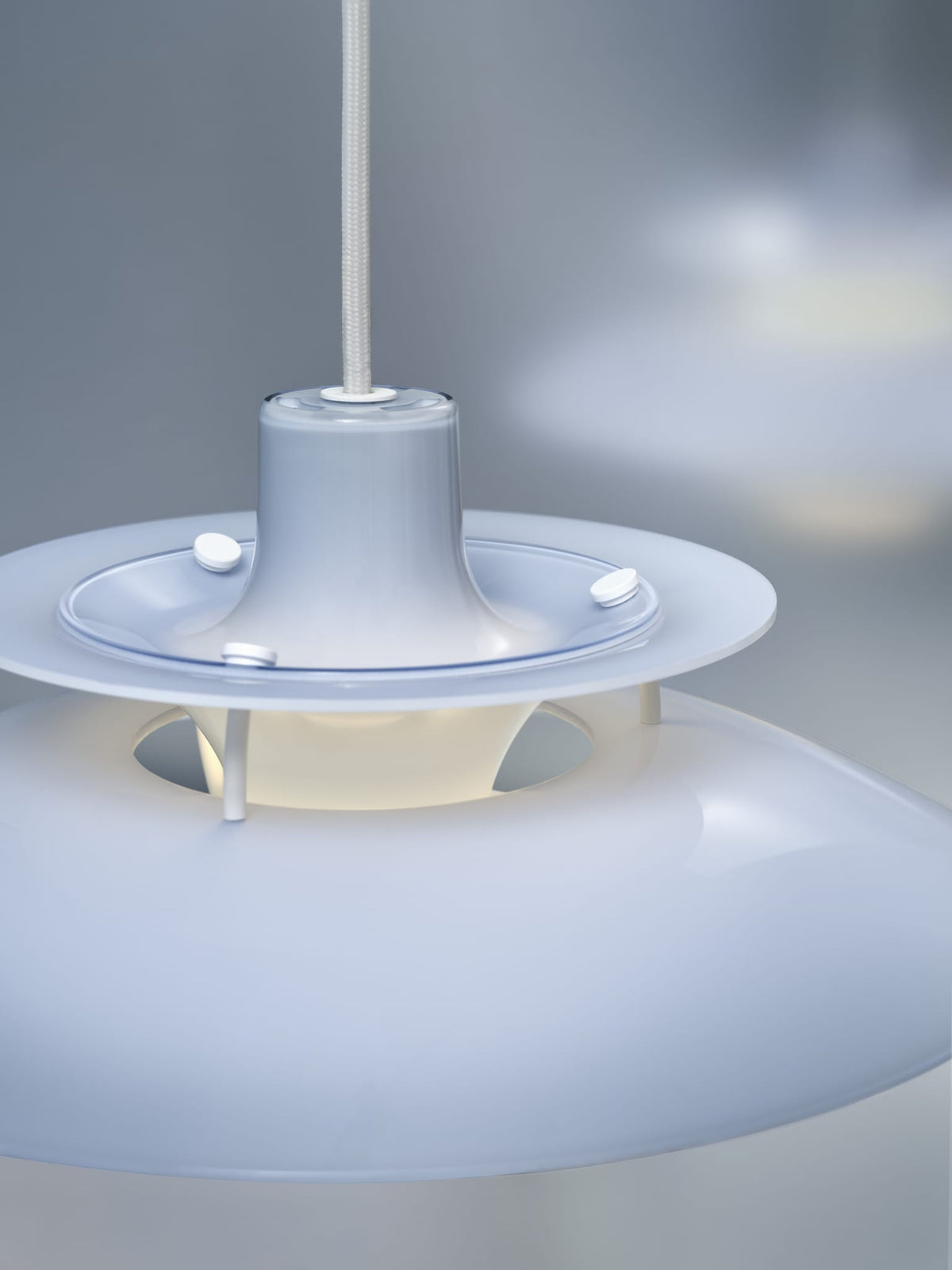 Suspension design en acrylique opalin bleu clair 32cm Ph 5 320 - Louis Poulsen — vue 14