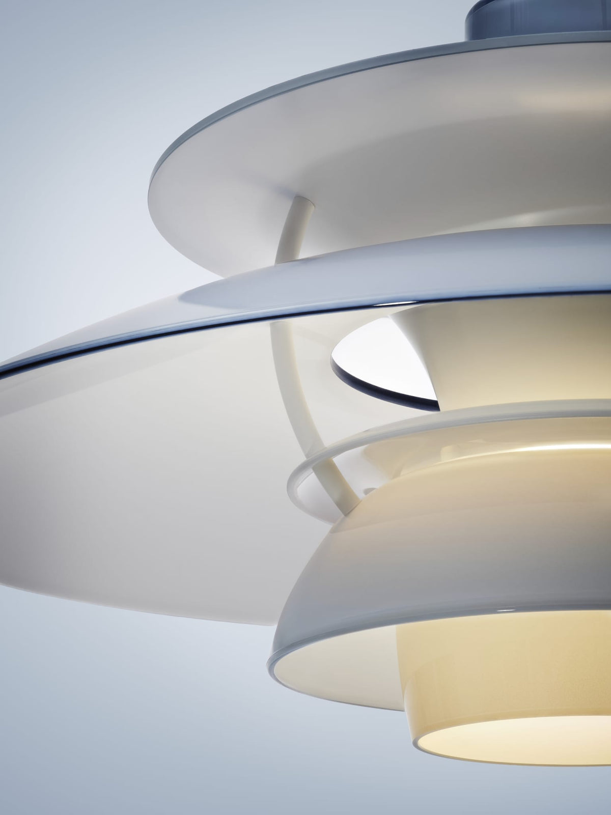 Suspension design en acrylique opalin bleu clair 32cm Ph 5 320 - Louis Poulsen — vue 4