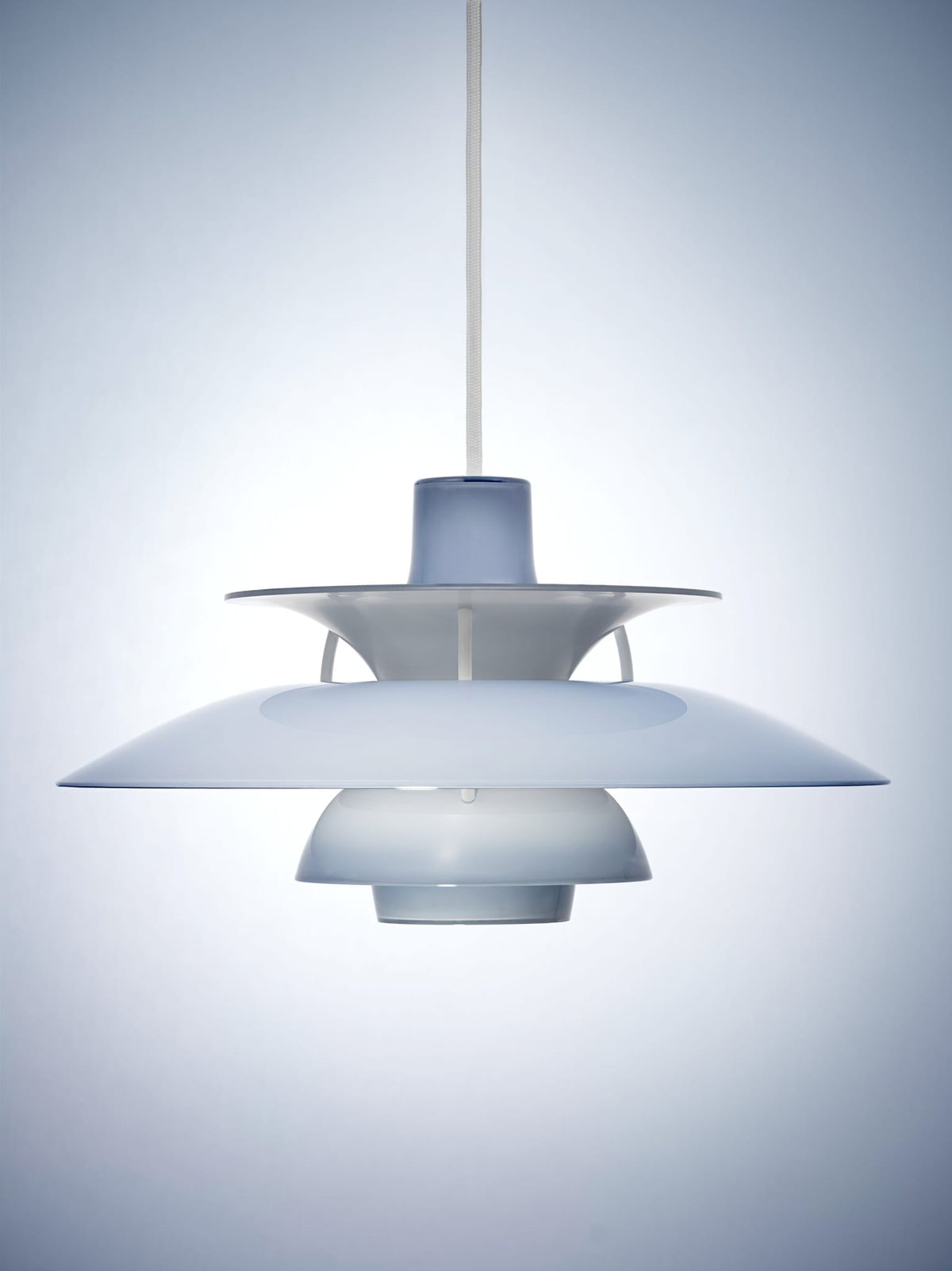 Suspension design en acrylique opalin bleu clair 32cm Ph 5 320 - Louis Poulsen — vue 7