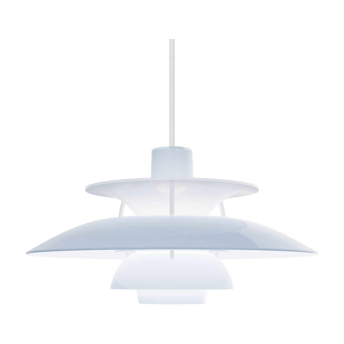 Suspension design en acrylique opalin bleu clair 32cm Ph 5 320 - Louis Poulsen