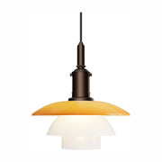 Suspension design en verre ambré et blanc opale 28,5cm Ph 3/3 Centenary Edition - Louis Poulsen