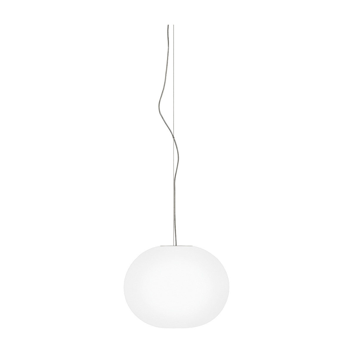 Suspension design en verre opalin 27 x 33 cm Glo-Ball - Flos - The Cool Republic
