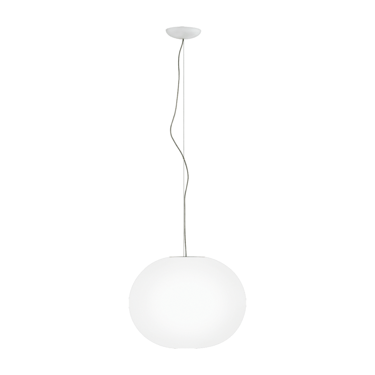 Suspension design en verre opalin 36 x 45 cm Glo-Ball - Flos - The Cool Republic