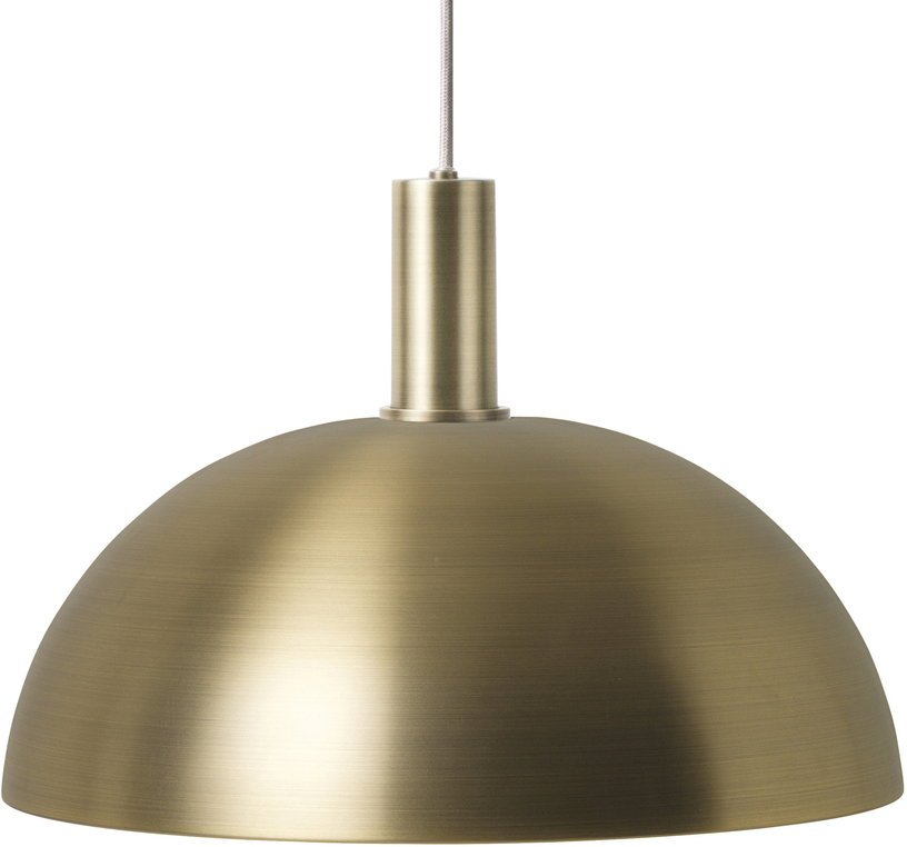 Suspension doré socket low doré Dome Collect - Ferm Living - The Cool Republic