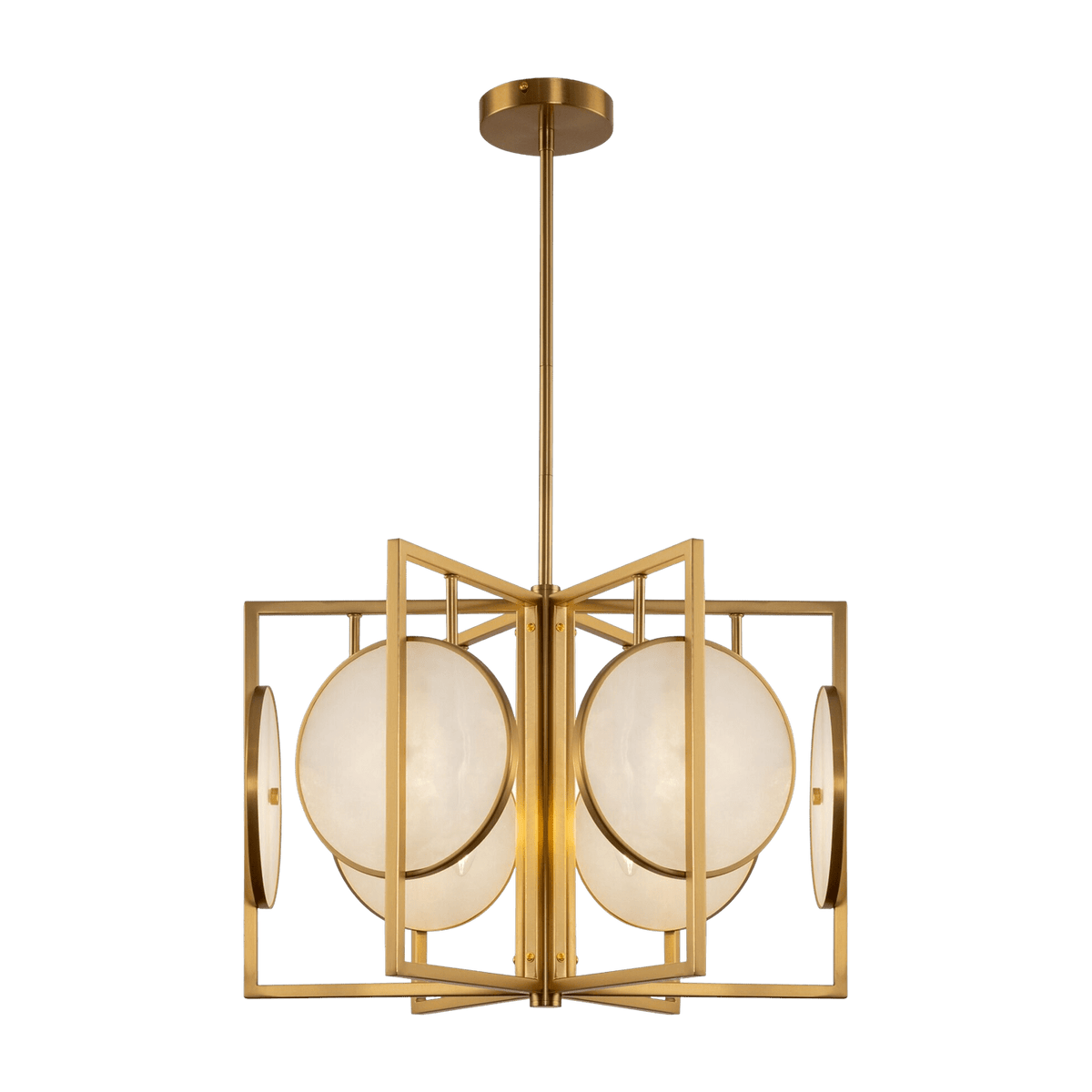 Suspension dorée 6 ampoules Marmo - Maytoni - The Cool Republic