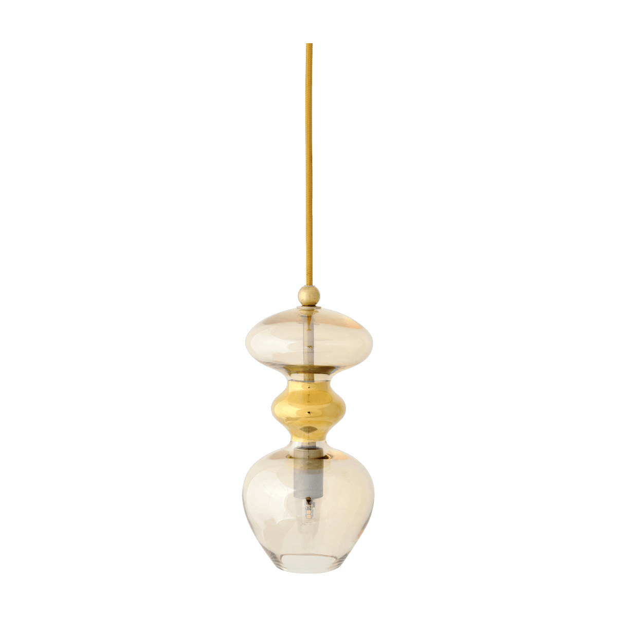Gold and smoke pendant lamp S Futura - Ebb & Flow - The Cool Republic