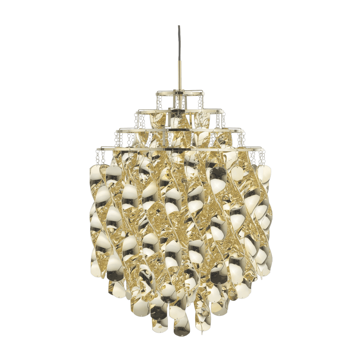 Gold ABS plastic suspension Spiral SP01 - Verpan - The Cool Republic
