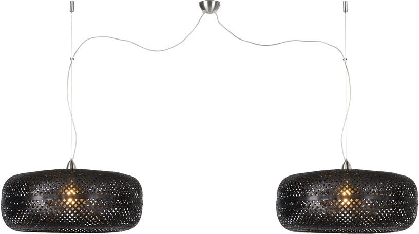 Suspension double noire en bambou Palawan - Good & Mojo - The Cool Republic