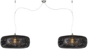 Suspension double noire en bambou Palawan - Good & Mojo - The Cool Republic