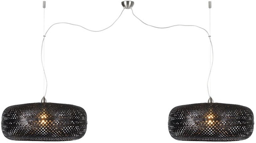Suspension double noire en bambou Palawan - Good & Mojo - The Cool Republic