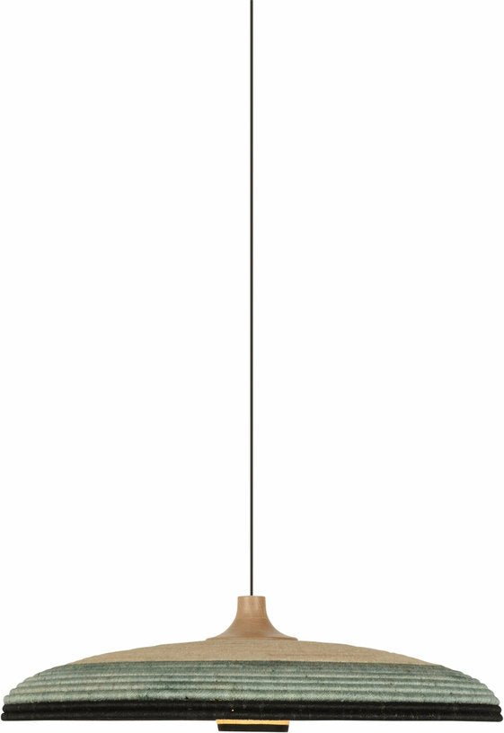 Suspension en abaca tissée bleue L Grass - Forestier - The Cool Republic