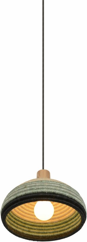 Suspension en abaca tissée bleue S Grass - Forestier - The Cool Republic