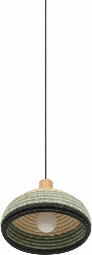 Suspension en abaca tissée bleue S Grass - Forestier - The Cool Republic