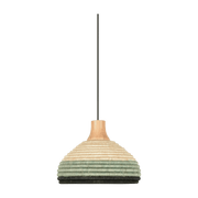 Suspension en abaca tissée bleue S Grass - Forestier - The Cool Republic