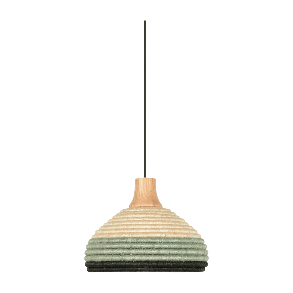 Suspension en abaca tissée bleue S Grass - Forestier - The Cool Republic