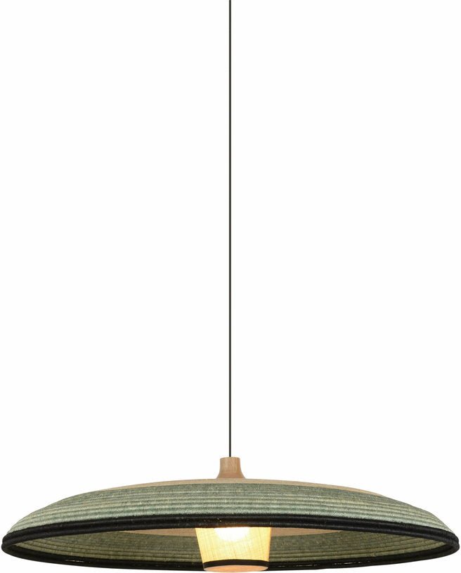 Suspension en abaca tissée bleue XL Grass - Forestier - The Cool Republic