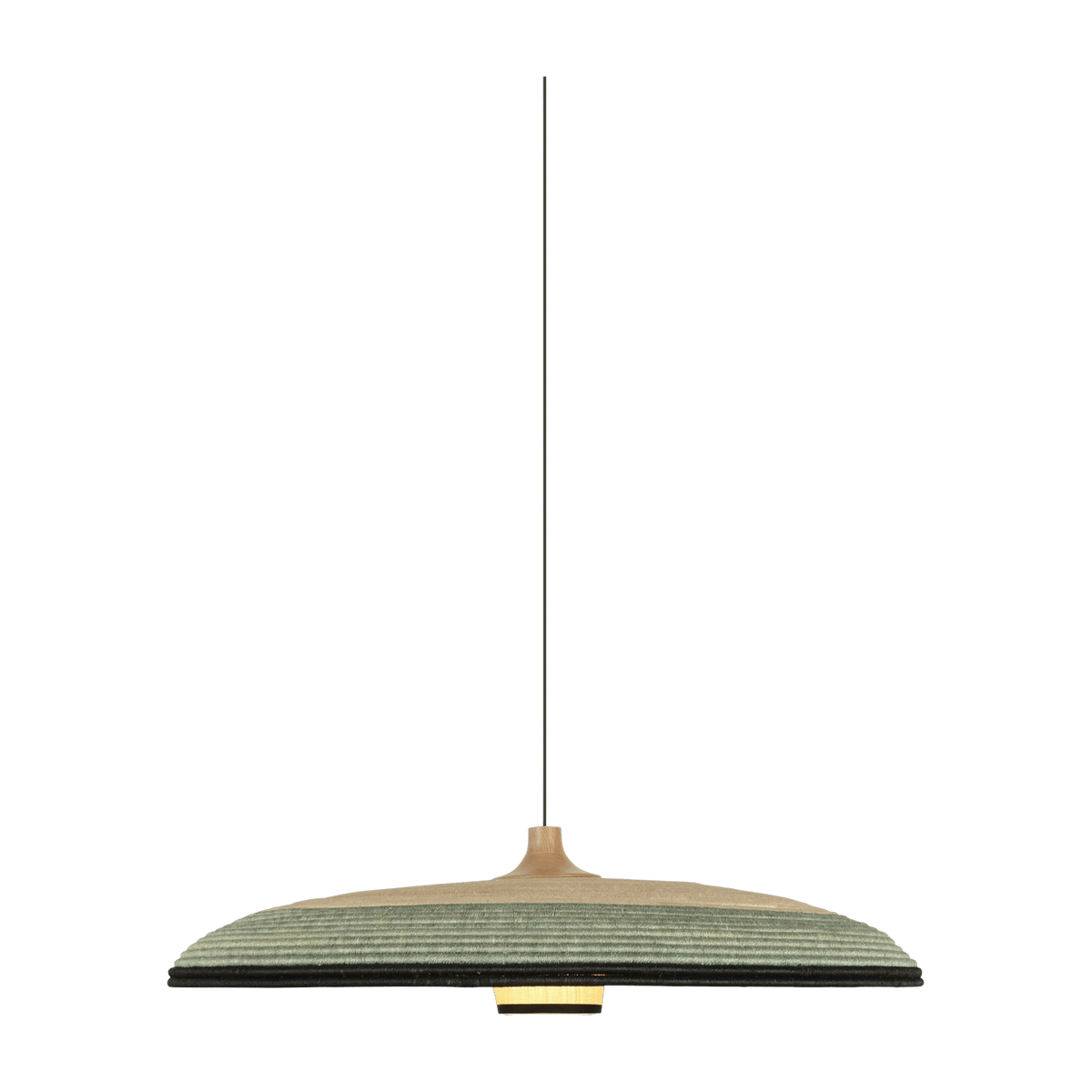 Suspension en abaca tissée bleue XL Grass - Forestier - The Cool Republic