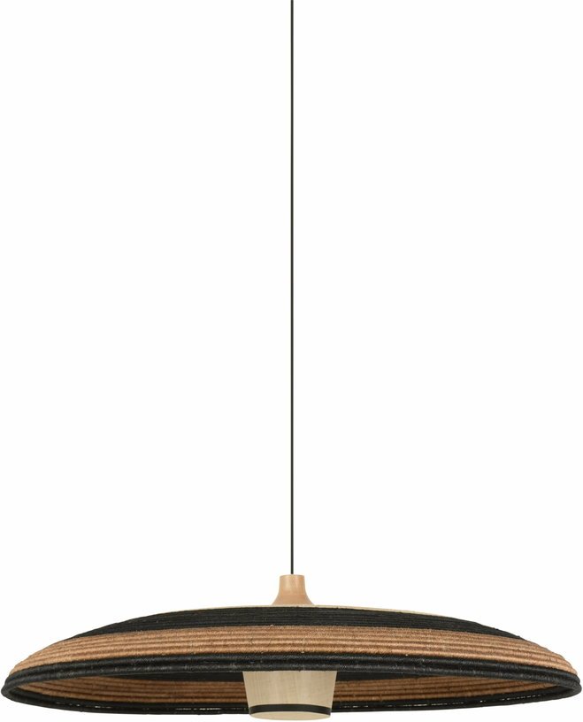 Suspension en abaca tissée marron L Grass - Forestier - The Cool Republic