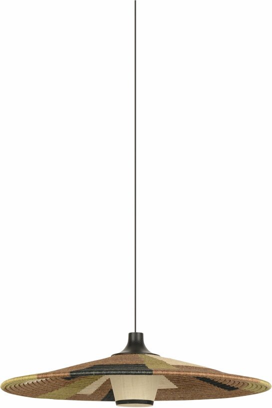 Suspension en abaca tissée marron L Parrot - Forestier - The Cool Republic