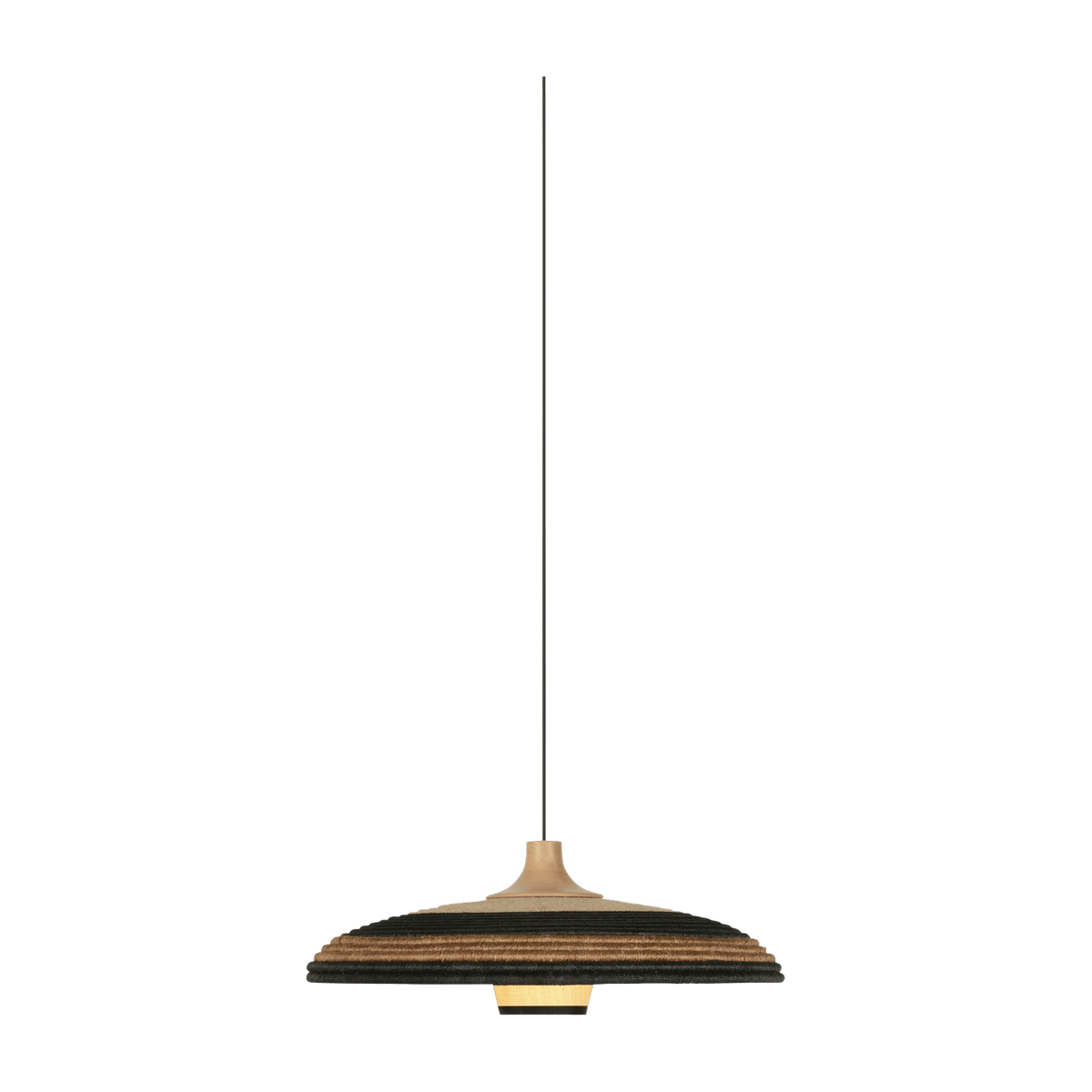 Suspension en abaca tissée marron M Grass - Forestier - The Cool Republic
