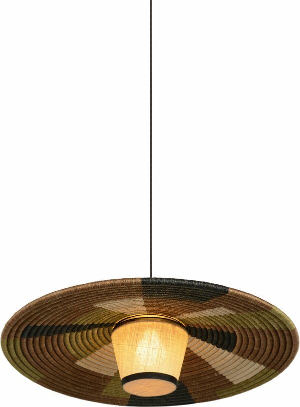 Suspension en abaca tissée marron M Parrot - Forestier - The Cool Republic