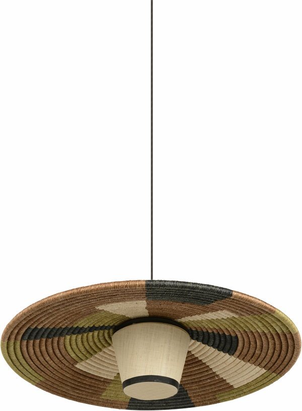 Suspension en abaca tissée marron M Parrot - Forestier - The Cool Republic