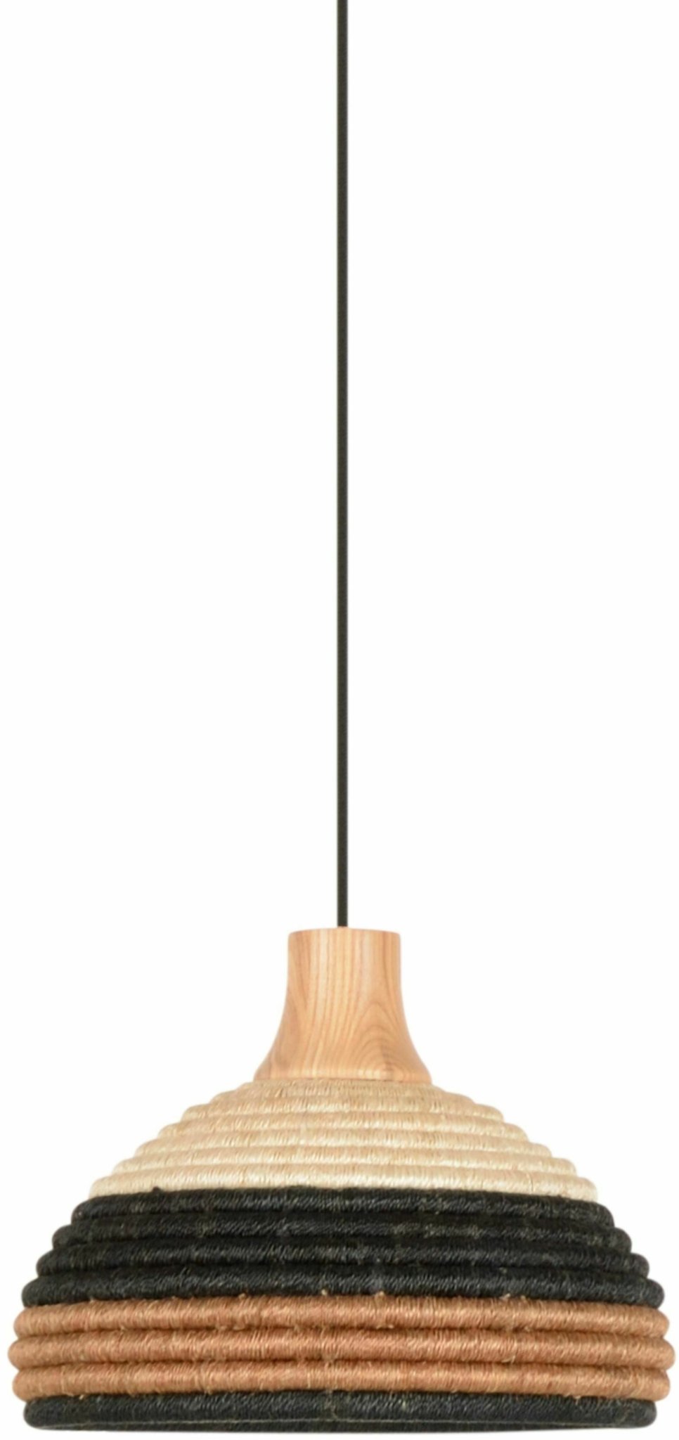 Suspension en abaca tissée marron S Grass - Forestier - The Cool Republic