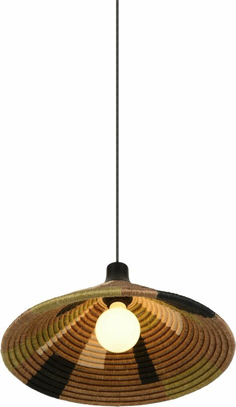 Suspension en abaca tissée marron S Parrot - Forestier - The Cool Republic
