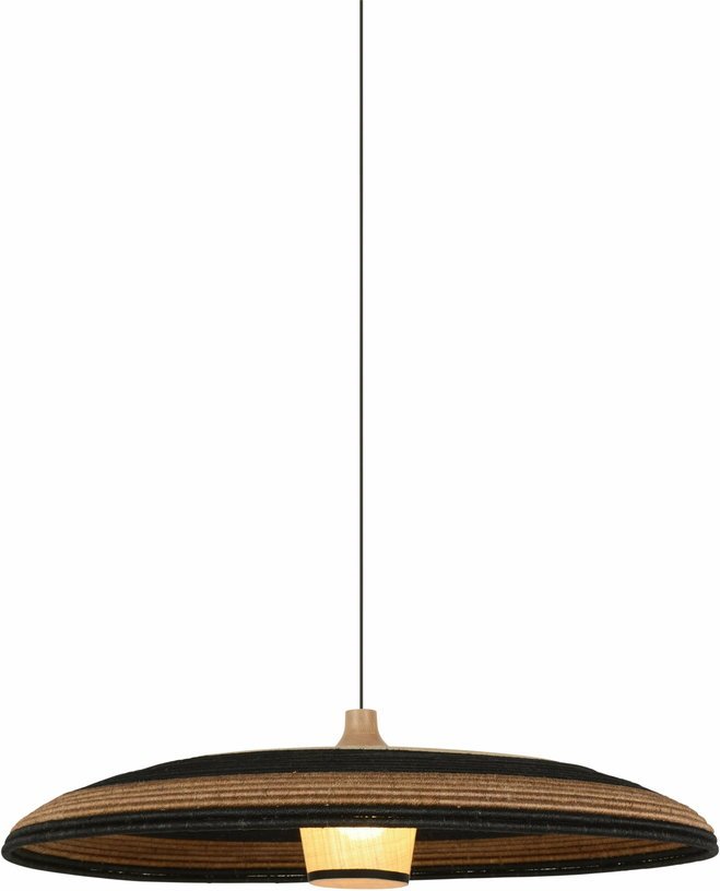 Suspension en abaca tissée marron XL Grass - Forestier - The Cool Republic