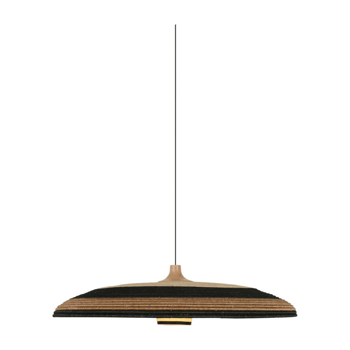 Suspension en abaca tissée marron XL Grass - Forestier - The Cool Republic