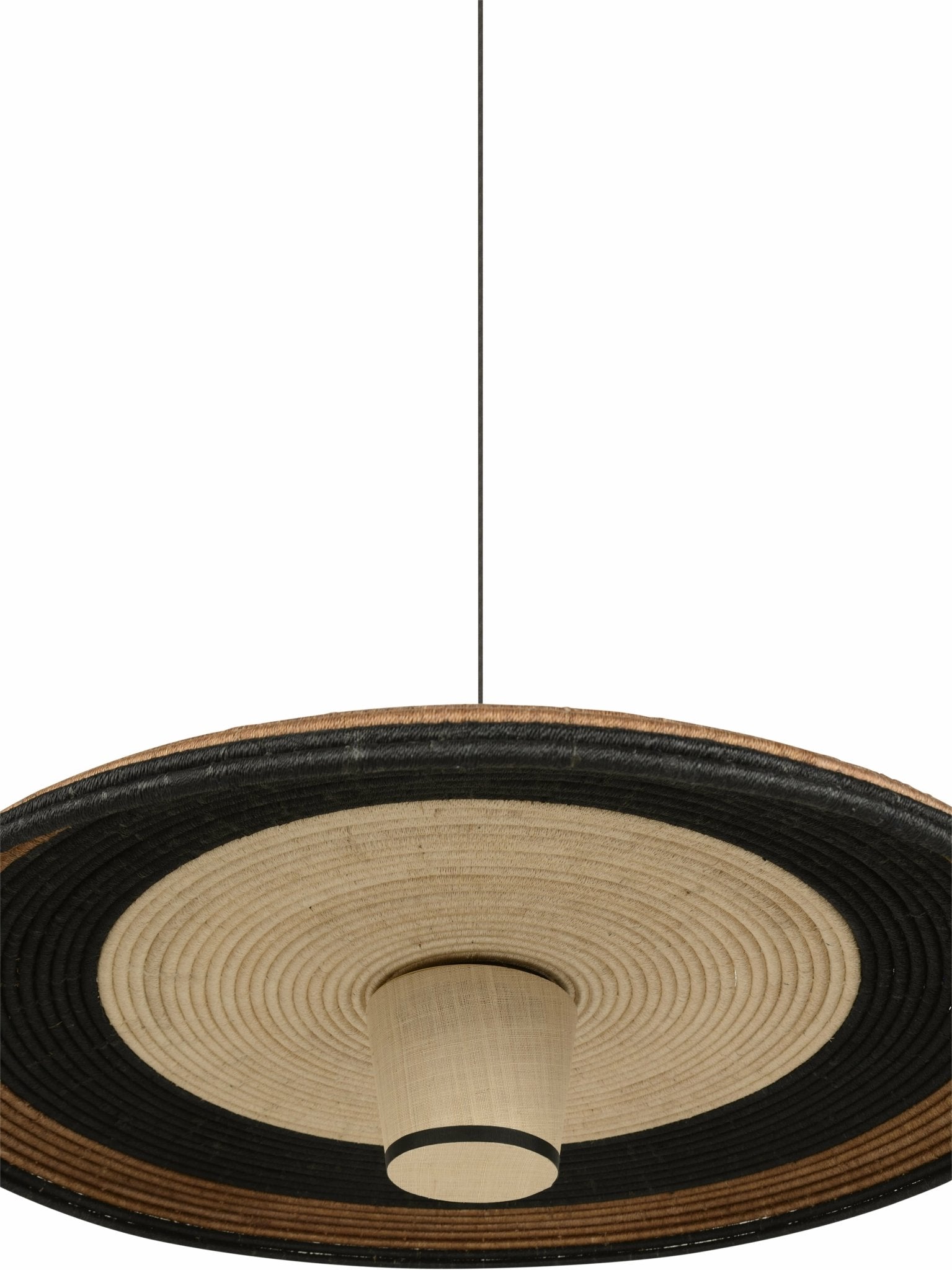 Suspension en abaca tissée marron XL Grass - Forestier - The Cool Republic