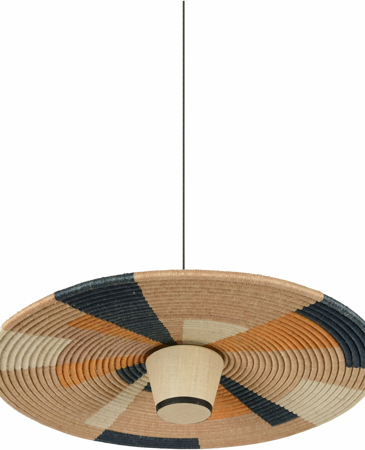 Suspension en abaca tissée sable L Parrot - Forestier - The Cool Republic