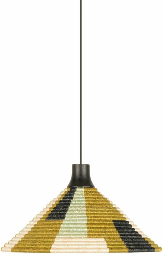 Suspension en abaca tissée verte S Parrot - Forestier - The Cool Republic