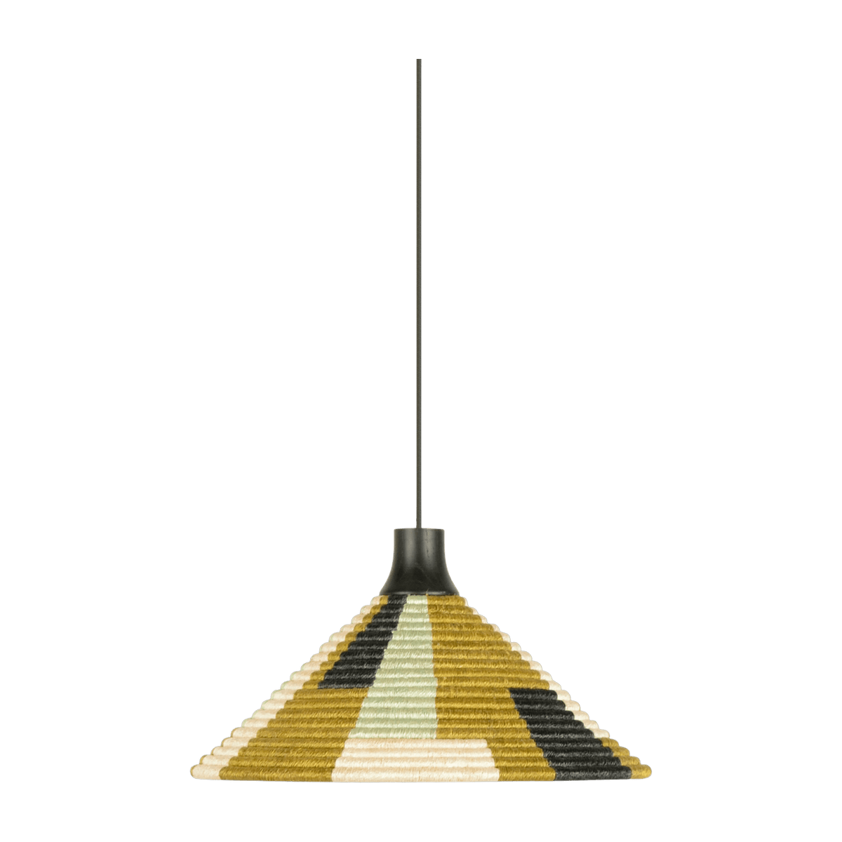Suspension en abaca tissée verte S Parrot - Forestier - The Cool Republic