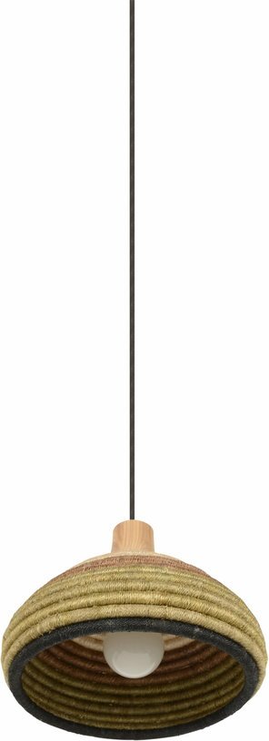 Suspension en abaca tissée verte XS Grass - Forestier - The Cool Republic