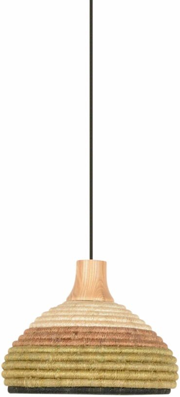 Suspension en abaca tissée verte XS Grass - Forestier - The Cool Republic