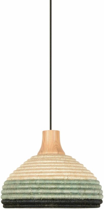 Suspension en abaca tressée bleue XS Grass - Forestier - The Cool Republic